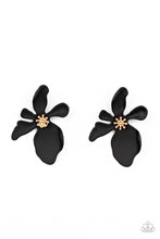 Load image into Gallery viewer, Hawaiian Heiress - Black Blossum Earrings
