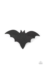 Load image into Gallery viewer, BAT to the Bone - Black Leather Bat Hair Clip
