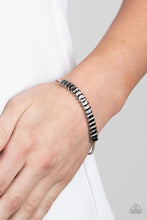 Load image into Gallery viewer, Glitz and Glimmer - Smoky Gray Lariot Closure Bracelet
