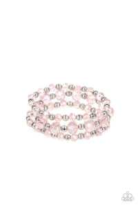 Eiffel Tower Tryst - Pink Bracelet