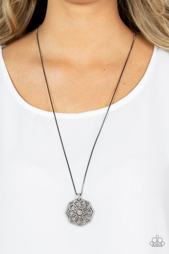 gunmetal necklace