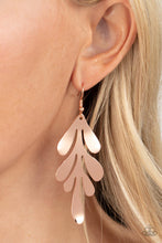 Load image into Gallery viewer, A FROND Farewell - Rose Gold Abstract Leaf Earrings
