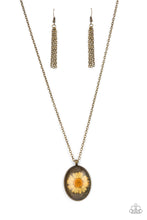 Load image into Gallery viewer, Prairie Passion - Brass Daisy Necklace
