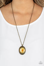 Load image into Gallery viewer, Prairie Passion - Brass Daisy Necklace
