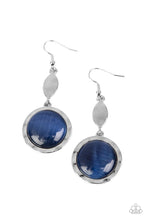 Load image into Gallery viewer, Magically Magnificent - Blue Cat&#39;s Eye Stone Earrings
