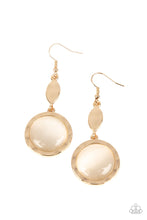 Load image into Gallery viewer, Magically Magnificent - Gold Cat&#39;s Eye Stone Earrings
