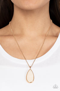 Yacht Ready - Gold Shell Pendant Necklace