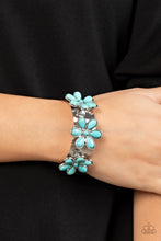 Load image into Gallery viewer, Desert Flower Patch - Turquoise Cuff Bracelet
