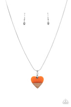 Load image into Gallery viewer, You Complete Me - Acrylic Heart Necklace with Wood Accent
