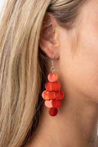 Tropical Tryst - Shell-Like Cascade Earrings