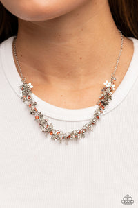 Fearlessly Floral - Orange Floral Necklace