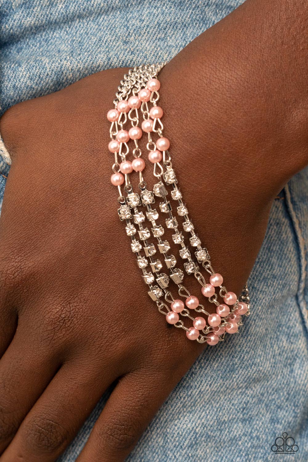 Experienced in Elegance - Delicate Bracelet (choice of white or pink pearl beads)