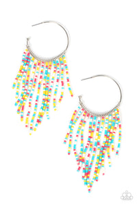 Saguaro Breeze - Multi Seed Bead Hoop Earrings