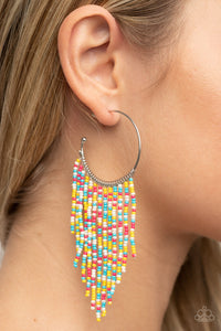 Saguaro Breeze - Multi Seed Bead Hoop Earrings