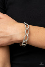 Load image into Gallery viewer, Tailored Twinkle - White Hinge Bracelet
