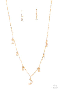 Lunar Lagoon - Celestial Charm Necklace in Gold or Silver