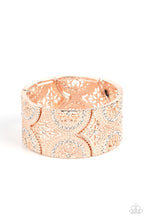 Load image into Gallery viewer, Wheeling and Dealing - Rose Gold Ornate Bracelet
