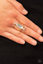 Load image into Gallery viewer, Planetary Paradise - Rose Gold and Iridescent Ring
