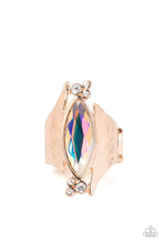 Load image into Gallery viewer, Planetary Paradise - Rose Gold and Iridescent Ring
