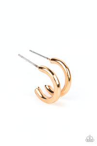 Small-Scale Shimmer - Gold Hoops