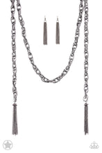 Load image into Gallery viewer, SCARFed for Attention Gunmetal Necklace
