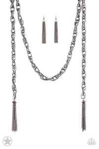 SCARFed for Attention Gunmetal Necklace