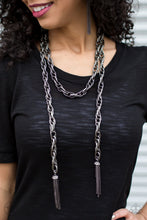 Load image into Gallery viewer, SCARFed for Attention Gunmetal Necklace
