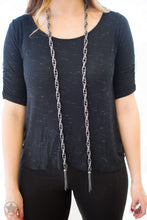 Load image into Gallery viewer, SCARFed for Attention Gunmetal Necklace
