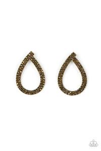 Diva Dust - Brass Post Earrings