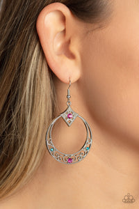 Royal Resort - Multi Colored Hoop Earrings