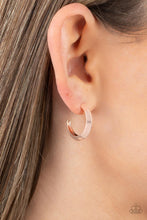 Load image into Gallery viewer, BEVEL Up - Petite Rose Gold Hoop Earring
