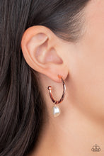 Load image into Gallery viewer, GLAM Overboard - Copper Hoop Earrings
