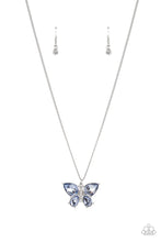 Load image into Gallery viewer, Free-Flying Flutter - Butterfly Beatitude Blue Bracelet &amp; Necklace Set
