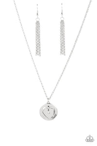 Heart Full of Faith - Silver Heart Faith Pendant Necklace