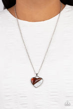 Load image into Gallery viewer, Nautical Romance - Brown &amp; White Heart Pendant Necklace
