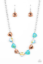 Load image into Gallery viewer, Dreamy Drama - Multi Colored Trilliant-cit Rhinestone Necklace
