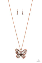 Load image into Gallery viewer, Wings Of Whimsy - Copper Butterfly Necklace
