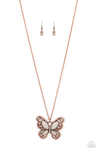 Wings Of Whimsy - Copper Butterfly Necklace