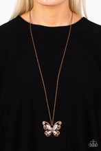 Load image into Gallery viewer, Wings Of Whimsy - Copper Butterfly Necklace
