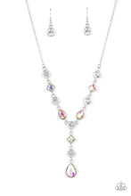 Load image into Gallery viewer, Forget the Crown - Iridescent Rhinestone Drop Necklace
