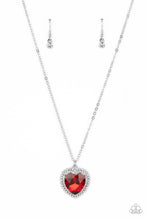 Load image into Gallery viewer, Sweethearts Stroll - Red Heart Pendant Necklace
