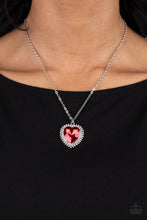 Load image into Gallery viewer, Sweethearts Stroll - Red Heart Pendant Necklace
