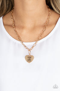 Perennial Proverbs - Gold Spirtual Heart Charm Necklace