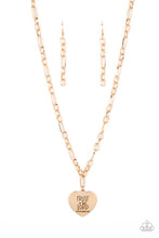 Load image into Gallery viewer, Perennial Proverbs - Gold Spirtual Heart Charm Necklace
