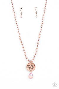 Priceless Plan - Copper Inspirational Necklace