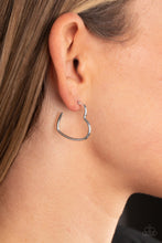 Load image into Gallery viewer, Burnished Beau - Silver Heart Post-back Earrings
