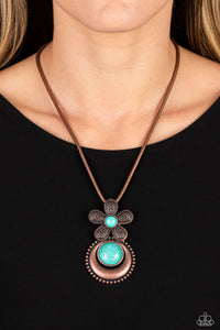 Bohemian Blossom - Copper Floral Necklace