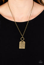 Load image into Gallery viewer, Persevering Philippians - Brass Inspirational Charm Necilace
