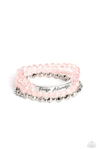 Inspirational Pink Bracelet