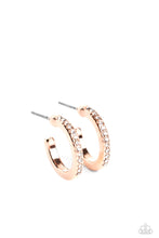 Load image into Gallery viewer, Audaciously Angelic - Rose Gold Petite Hoop Earrings
